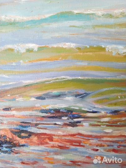 Картина маслом на холсте морской пейзаж