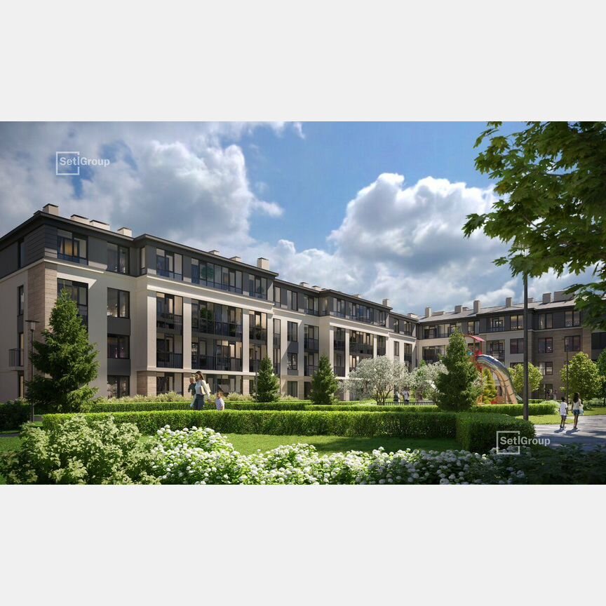 1-к. квартира, 34,3 м², 1/4 эт.