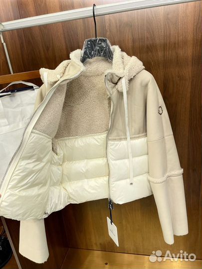 Куртка женская Moncler полностю натурал овчина