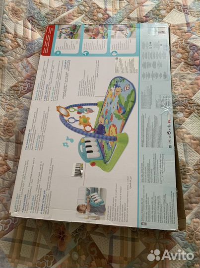Развивающий коврик fisher price с пианино