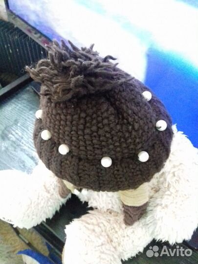 Вязаная шапочка для собачки