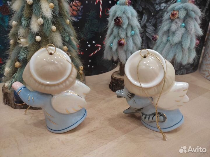 Лефортовский фарфор ёлочные игрушки статуэтки