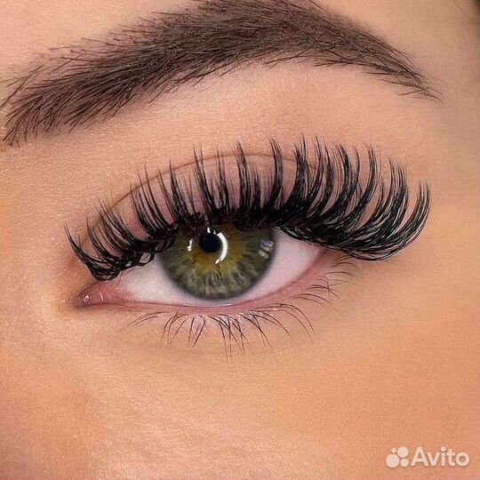 Наращивание ресниц, коррекция бровей