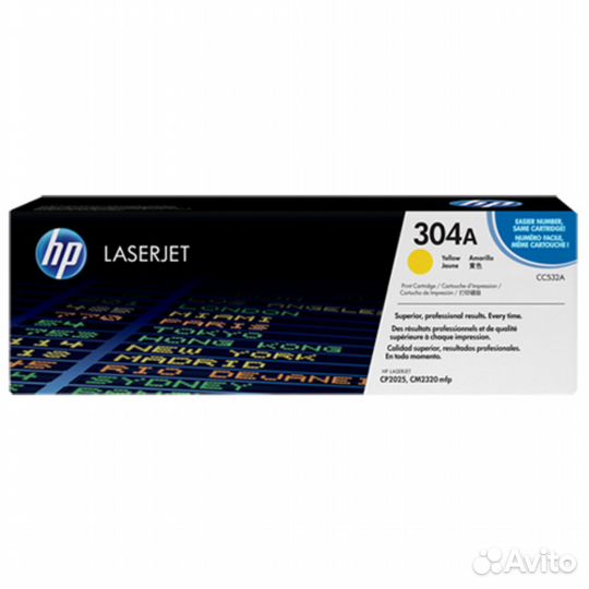 Лазерный картридж HP 304A желтый 116588