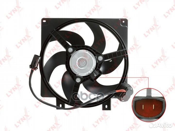 Вентилятор радиатора с кожухом;lada Kalina 1.4-1.6