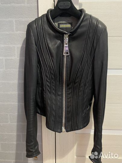 Пиджак/ жакет/ блейзер кожа xs