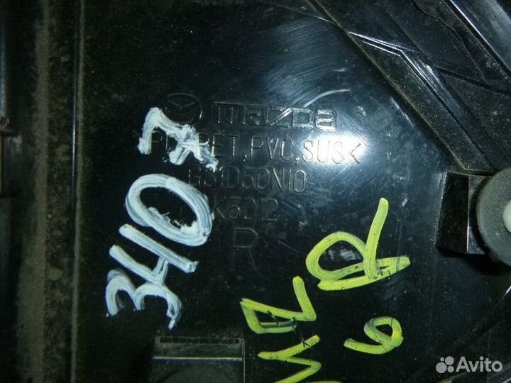 Накладка заднего крыла правого mazda 6 (GH) 2007