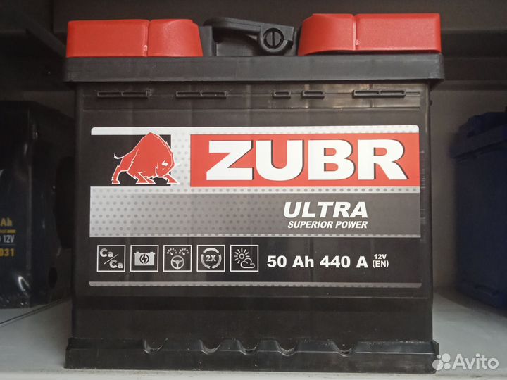 Аккумулятор 50Ач zubr