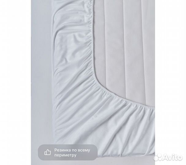 Простыня GoodNight Pure Страйп-сатин 160*200*35, б