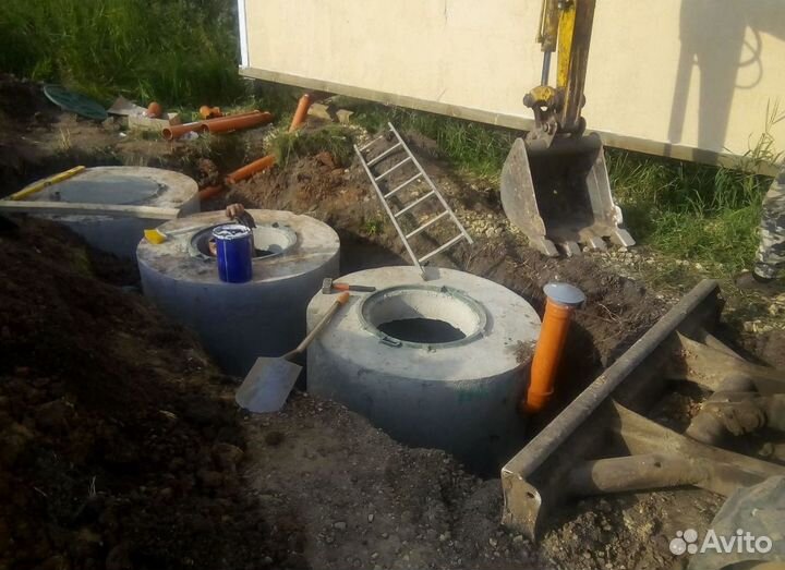 Септик из жби колец: монтаж под ключ