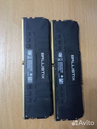 Сruсiаl Bаllistiх Blасk DDR4,8 гбx2,3600 мнz CL16