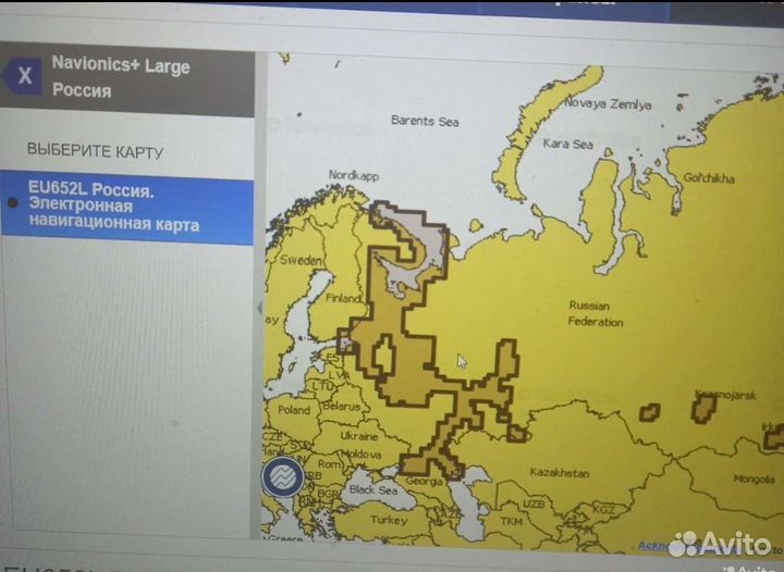 Карты глубин Navionics