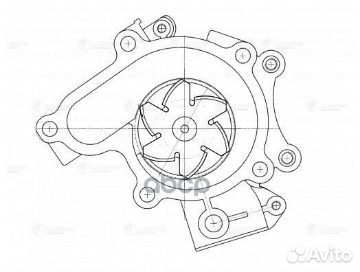 Насос водяной Mazda 323 (98) /626 (94) 1.8i/2