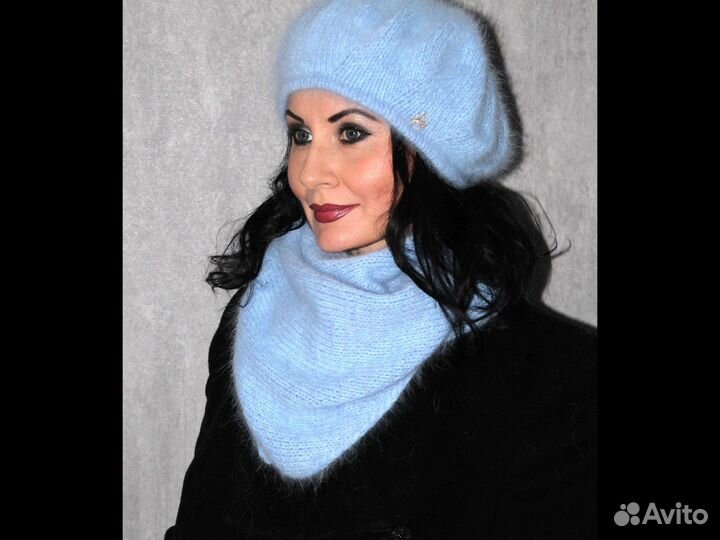 Комплект —берет и косынка