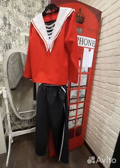 Костюм моряка для праздника, танцев, карнавала