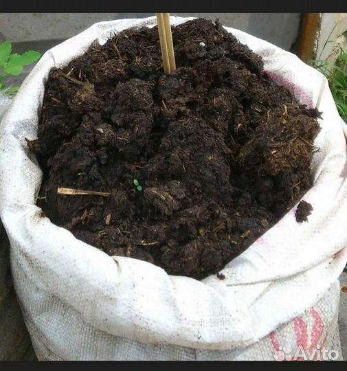 Навоз перегной в мешках