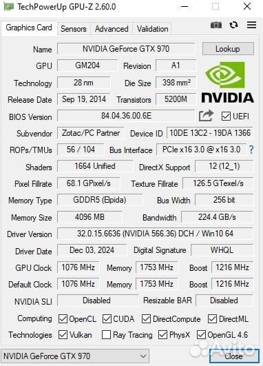 Zotac Gtx 970 4gb