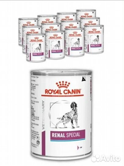 Консервы для собак renal special royal canin