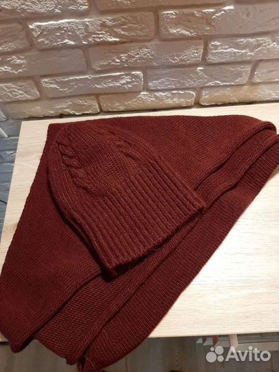 Шапка и палантин размер 54-56