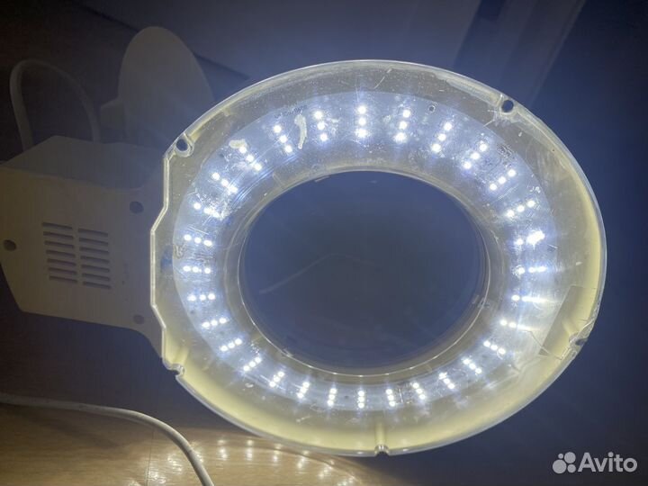 Лампа лупа напольная