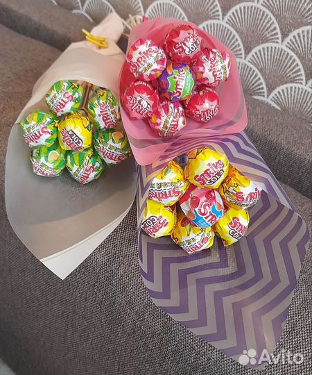 Букет из чупа чупсов, сладкий букет
