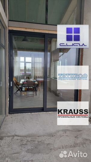 Портал Дверная система раздвижная панорамная краус