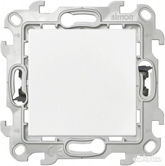 Simon 24 Белый Одноклавишный кнопочный выключатель Push&Go