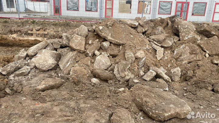 Земля,ломаный бетон