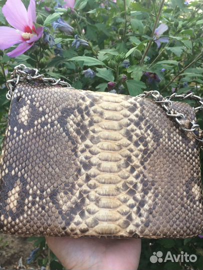 Сумка новая из кожи питона Питоша