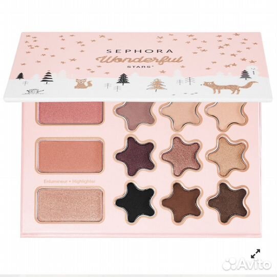 Палетка для глаз и лица Sephora wonderful stars