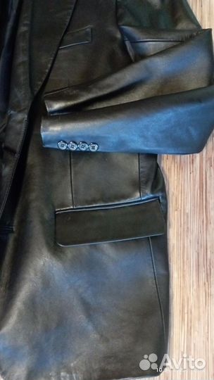 Пиджак кожаный