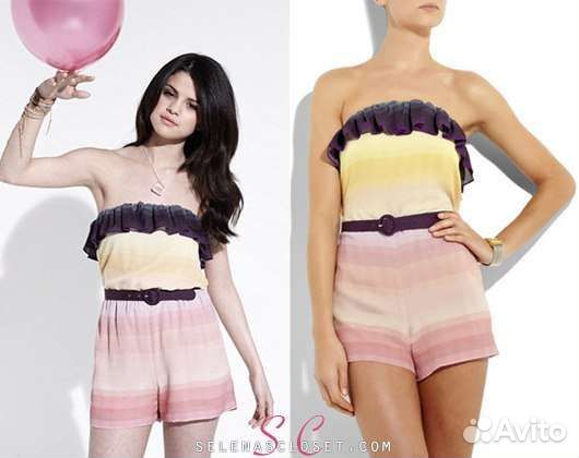 Alice Olivia шёлковый комбинезон ромпер