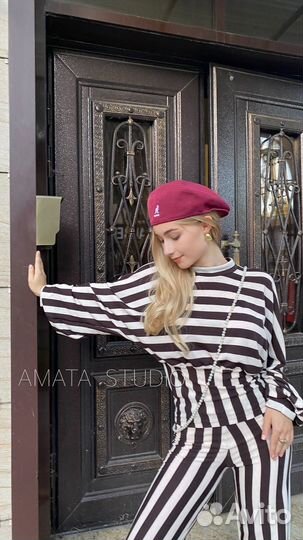 Свитшот полосатый молоко и шоколад