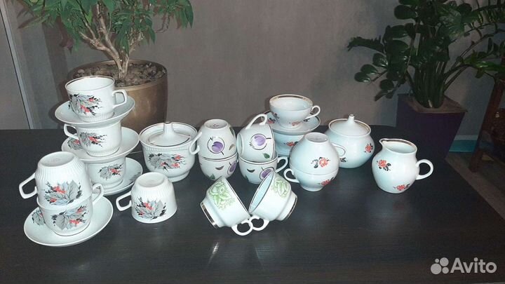Чайные сервизы и чашки винтаж СССР