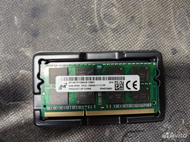 Оперативная память DDR3L 8 gb для ноутбука