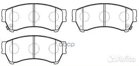 Колодки тормозные дисковые передн mazda: 6 1.8I