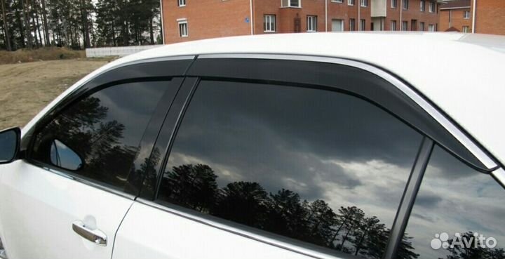 Дефлекторы окон с хром. молдингом Camry V50, V55