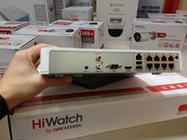 HiWatch видеонаблюдение DS-N208P(C) 8канальный PoE