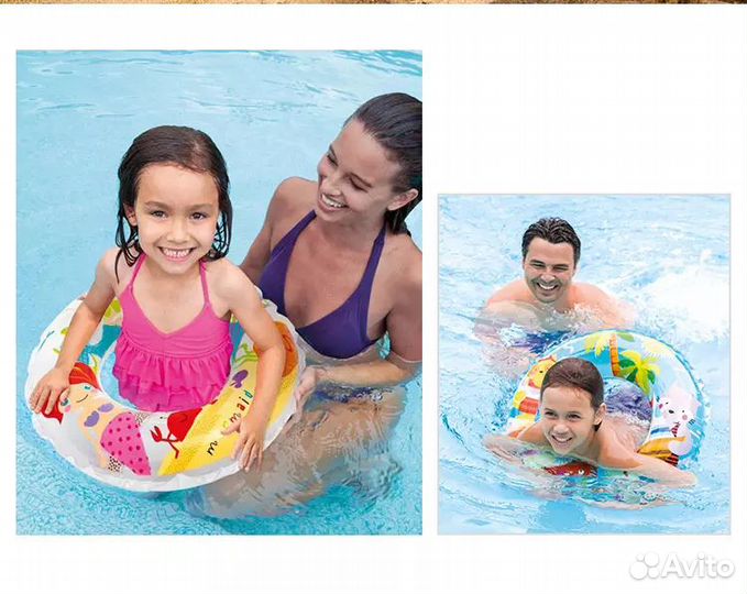 Круг плавательный детский для плавания и купания