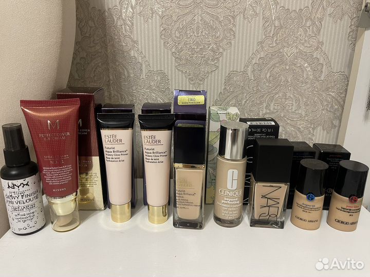 Тональный крем giorgio armani, Estee Lauder,Nars