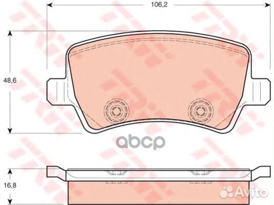 Колодки задние ford galaxy II, S-MAX, volvo S60