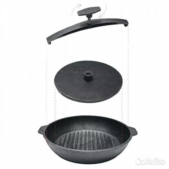 Чугунная гриль-жаровня 