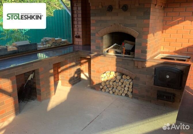 Уличные столешницы из камня