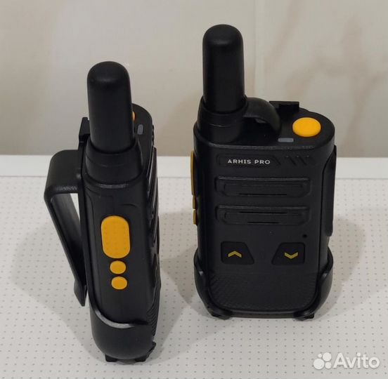 Легкая рация с наушником, комплект 2 штуки