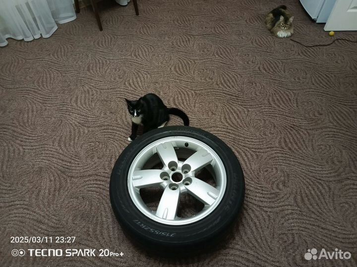 Литой диск r 17 mitsubishi