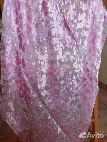 Ткань из натурального шелка отрез 4,4х1,15м