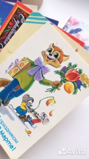 Открытки 8 марта советские СССР