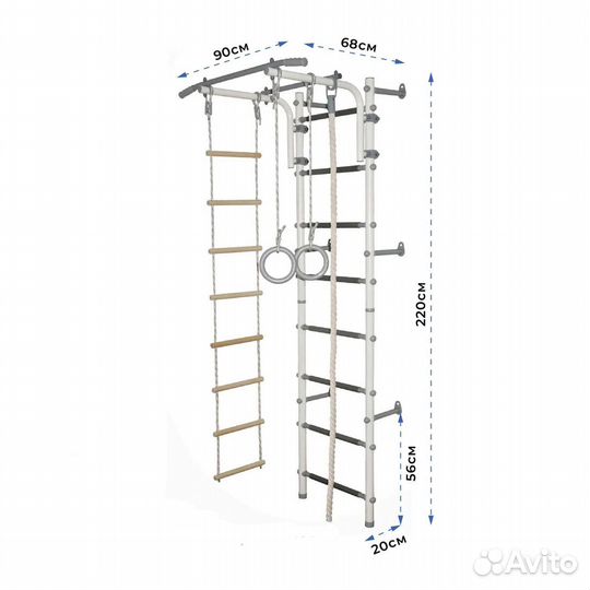 Детская шведская стенка с турником