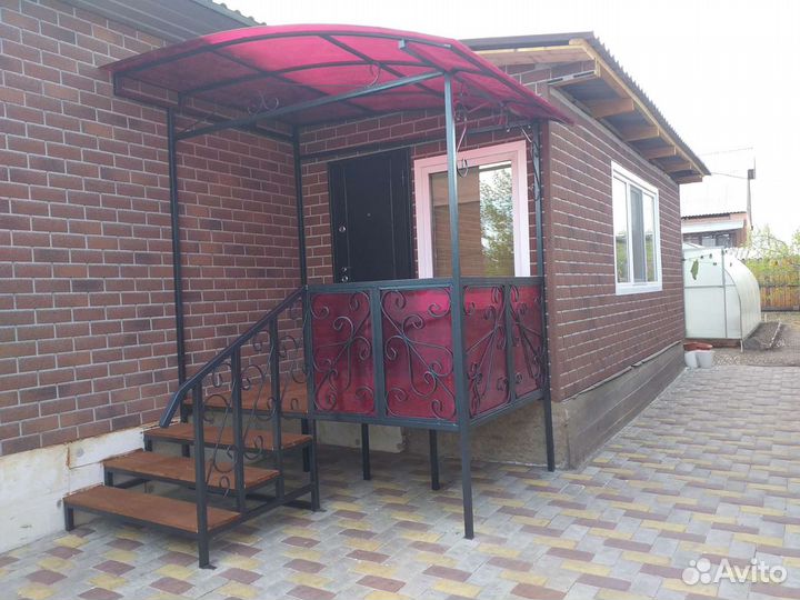Крыльцо металлическое каркас