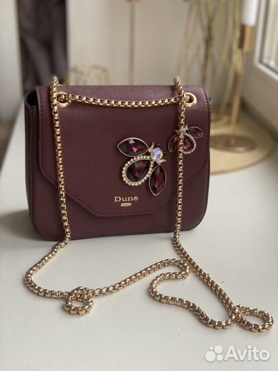 Клатч сумка женская Dune Elady Jewel бордовая